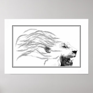 Affiche Lion | Le Roi des Grands Chats