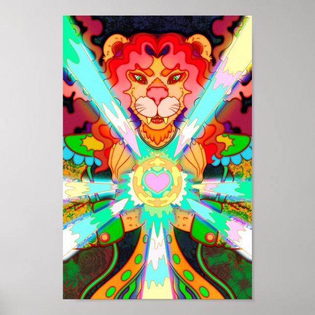 Affiche Lion magique (Devant)