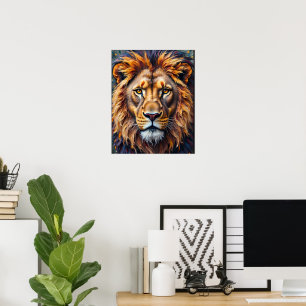 Affiche Lion majestueux