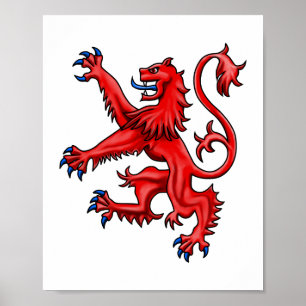 Affiche Lion Rampant écossais