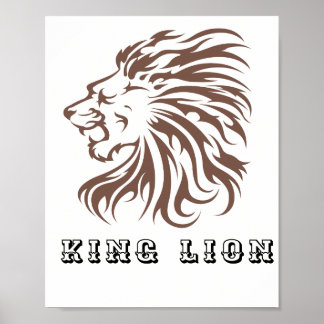 Affiche lion roi