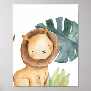 Affiche Lion Safari Jungle Baby Nursery Imprimer