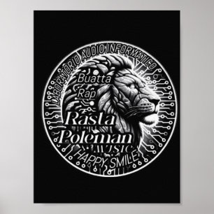 Affiche Lion Sound Wall Art