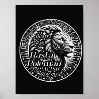 Affiche Lion Sound Wall Art