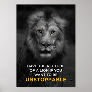 Affiche Lion Unstoppaple