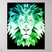Lion vert géométrique