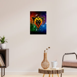 Affiche Lion Zodiaque Cadeau Astrologie