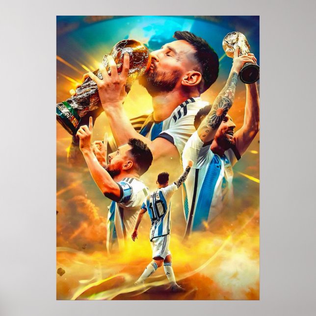 Affiche lionel messi, fan de messi, art messi, maillot mes (Devant)