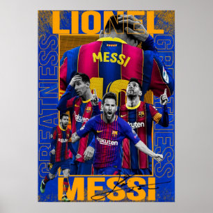 Affiche lionel messi, fan de messi, art messi, maillot mes