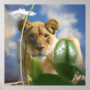 AFFICHE LIONNALITÉ ET ORCHID