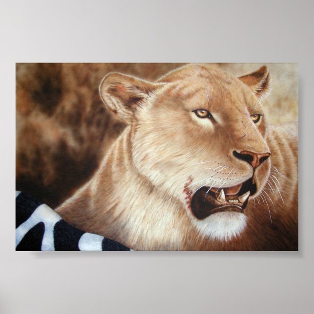 Affiche Lionne sur son meurtre (Devant)