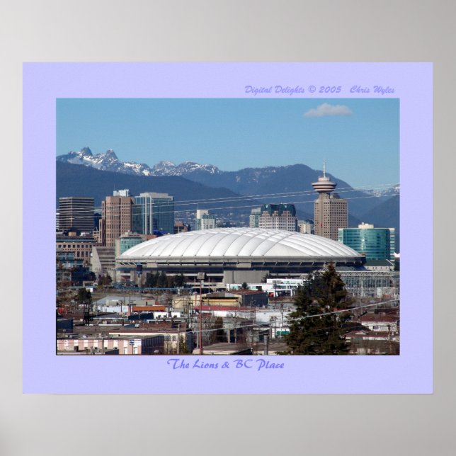 Affiche Lions & BC Place (Devant)