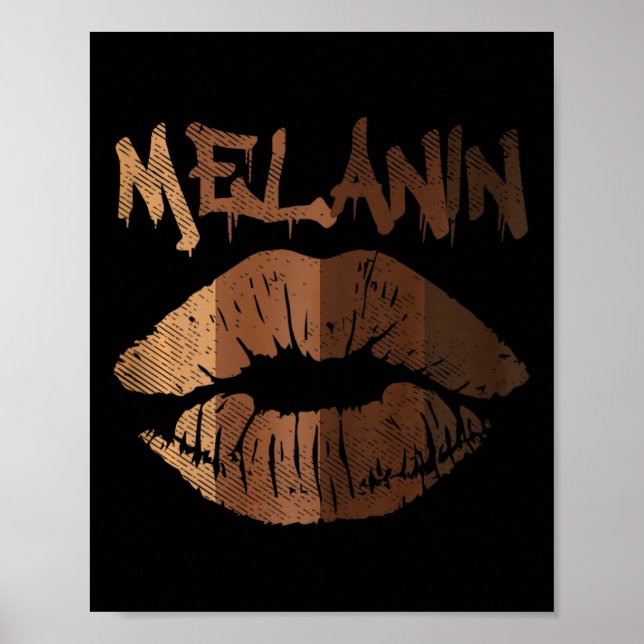Affiche Lip Kiss Blm Bhm Black History Afro Pride Femmes G (Devant)