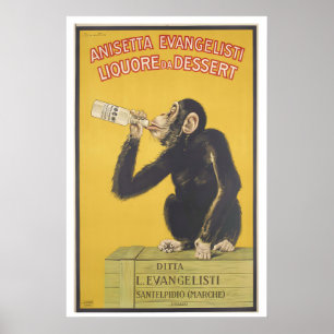 Affiche Liqueur de dessert à l'anis ou Anisette Vintage