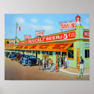 Affiche Liquor Palace Mexicali Cerveza