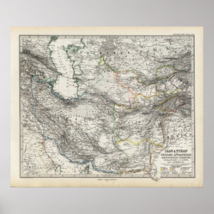 Affiche L'Iran Afghanistan Pakistan