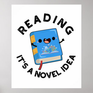 Affiche Lire C'est une idée novatrice amusant jeu de livre