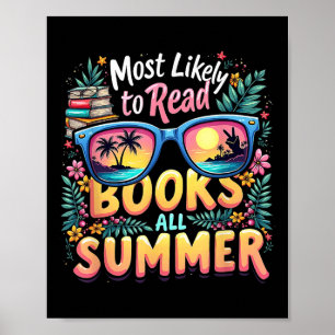 Affiche Lire des livres tout l'été le plus susceptible d'ê
