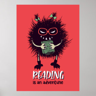 Affiche Lire est un professeur d'aventure drôle