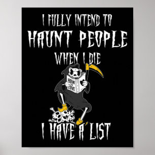 Affiche Lire J'Ai Pleinement L'Intention D'Haunt Les Gens