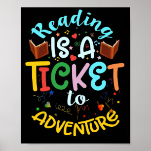 Affiche Lire le livre de l'enseignant de la bibliothèque d