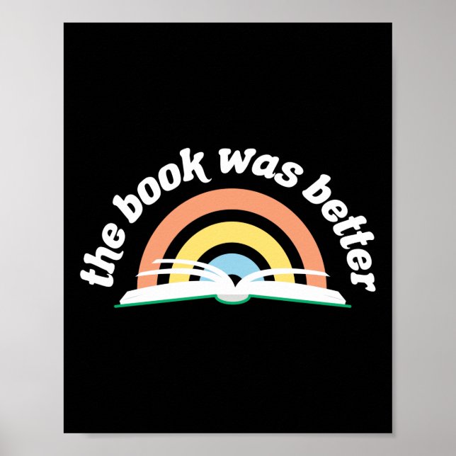 Affiche Lire Le Livre Était Meilleur (Devant)