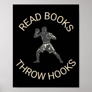 Affiche Lire Livres Lancer Hooks Boxe Literacy Shirt