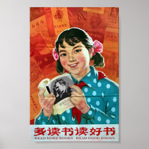 Affiche Lire Plus De Livres, Lire De Bons Livres