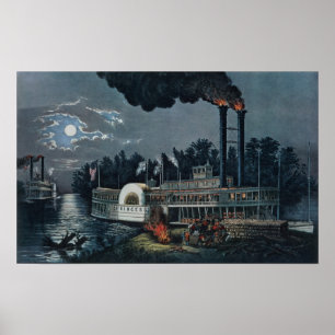 Affiche Lire sur le Mississippi