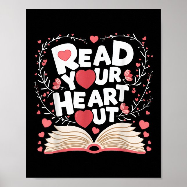 Affiche Lire Votre Coeur Sortir Réserver Le Thème D'Amour  (Devant)