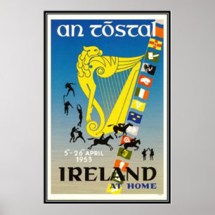 Affiche L'Irlande vintage -