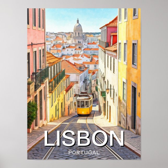 Affiche Lisbonne Portugal (Devant)