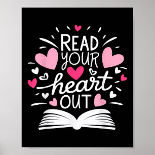 Affiche Lisez Votre Coeur Mignonne Pour Professeur Femmes 