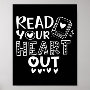 Affiche Lisez Votre Coeur Mignonne Pour Professeur Femmes 