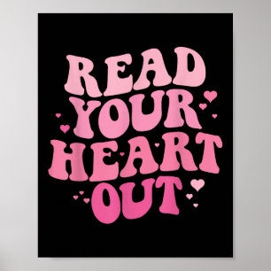 Affiche Lisez votre coeur Valentine Librarian Bookworm B