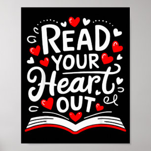 Affiche Lisez Votre Livre De La Saint-Valentin Et Lecture