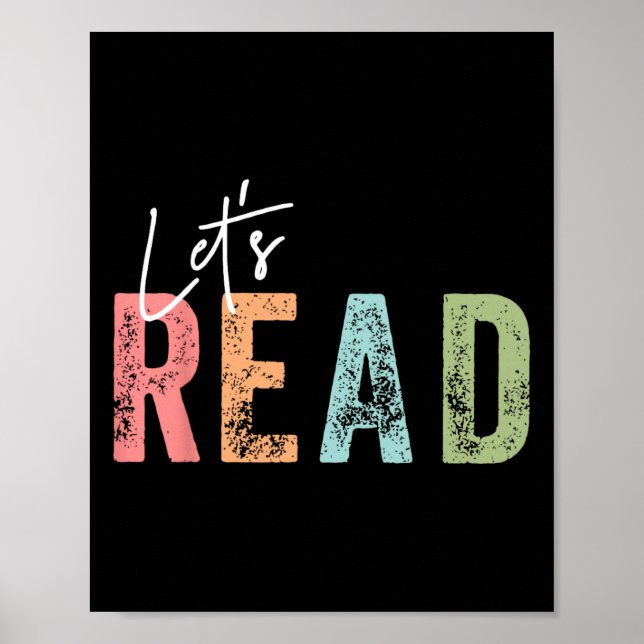 Affiche Lisons le livre de nerd amateur de lecture de bibl (Devant)