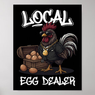 Affiche Liste de fournisseurs d'œufs locaux Ferme de poule