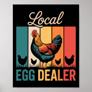 Affiche Liste de fournisseurs d'œufs locaux Ferme de poule