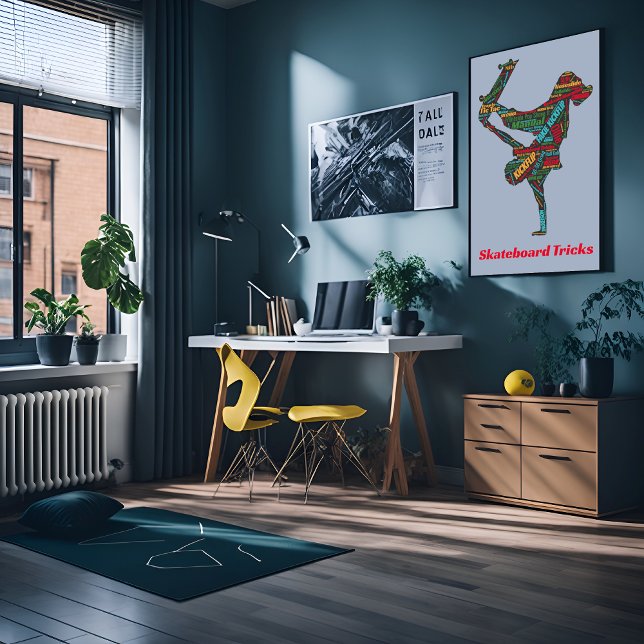 Affiche Liste de ruses de skateboard (Créateur téléchargé)