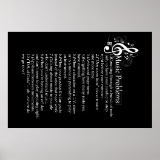 Affiche Liste des problèmes généraux