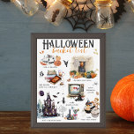 Affiche Liste des regroupements Halloween | Illustrations<br><div class="desc">Aquarelle tendance illustrations dessinées à la main des favoris d'Halloween. Parfait pour la saison des fêtes. Peut être transféré à n'importe quel produit que Zazzle transporte. Nous aimons Halloween et nous chargeons sur nos meilleurs modèles de chute noir, orange et Spooktacular. Halloween pourrait être le meilleur jour férié de toute...</div>