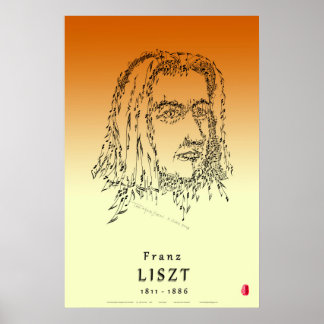 Affiche Liszt : Face à la musique