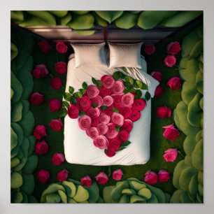Affiche Lit de Rose