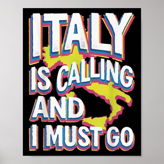 Affiche L'Italie Appelle L'Art Du Voyage (Devant)