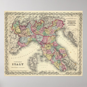 Affiche L'Italie du nord