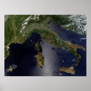 Affiche L'Italie et la France du sud-est