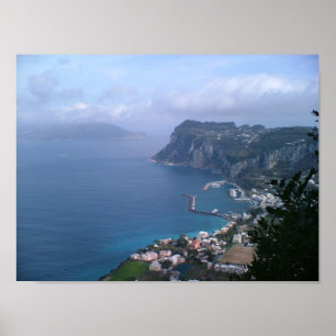 Affiche L'Italie - le Capri vers Sorrente