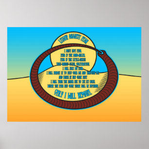 Affiche Litany Against Fear