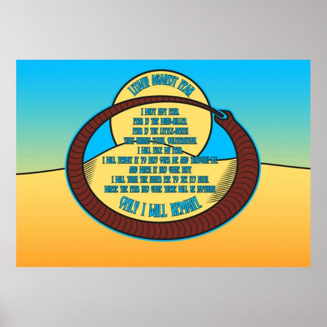 Affiche Litany Against Fear (Devant)